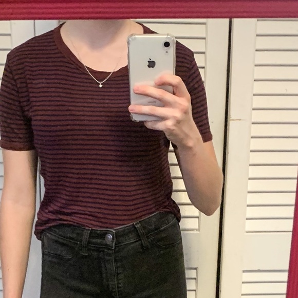 Red striped tee - Picture 3 of 3